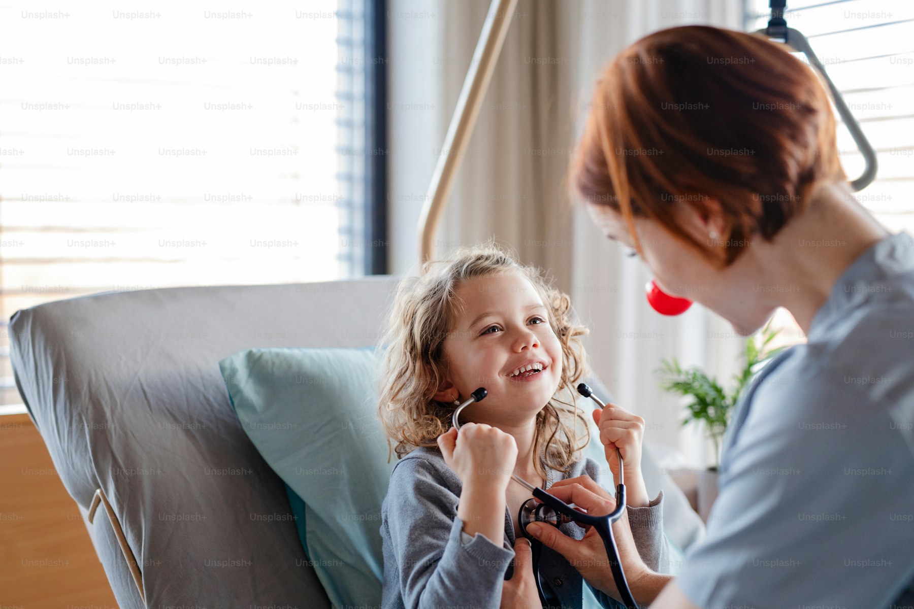 Child receiving care at VitalCare